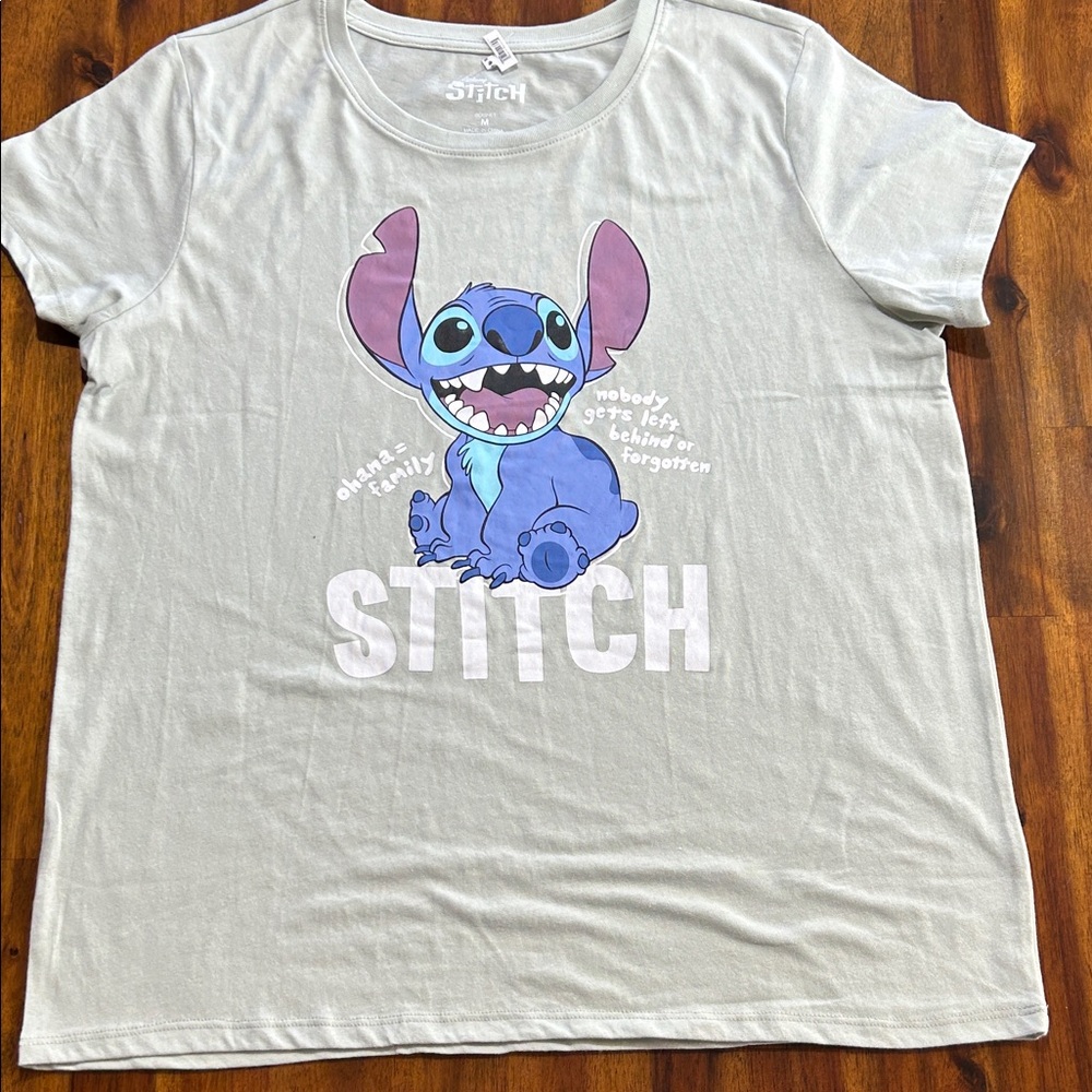 Disney Stitch Ladies Mint Green T-shirt NEW with tag